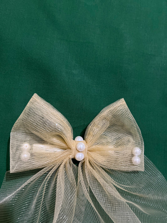 Bow in Satin for Casual and Wedding