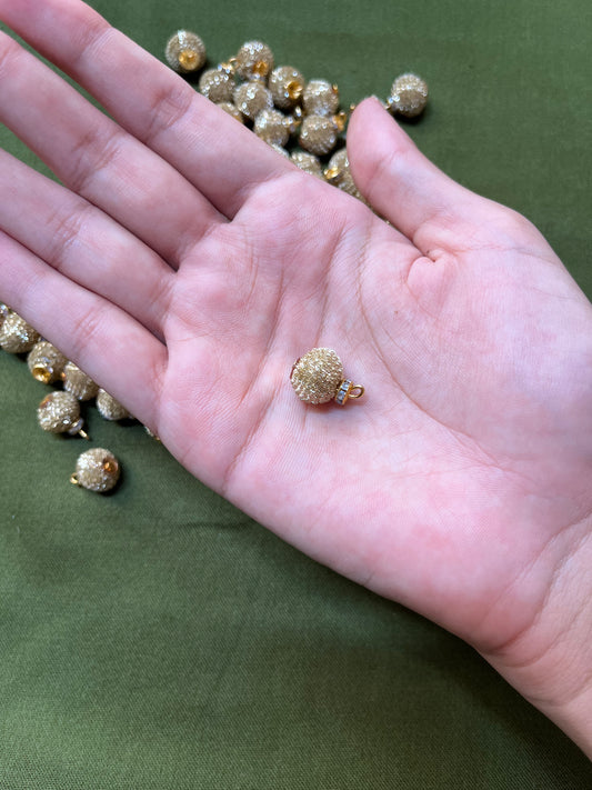 Dark Brown Qora Tassels Embroidered (8mm)