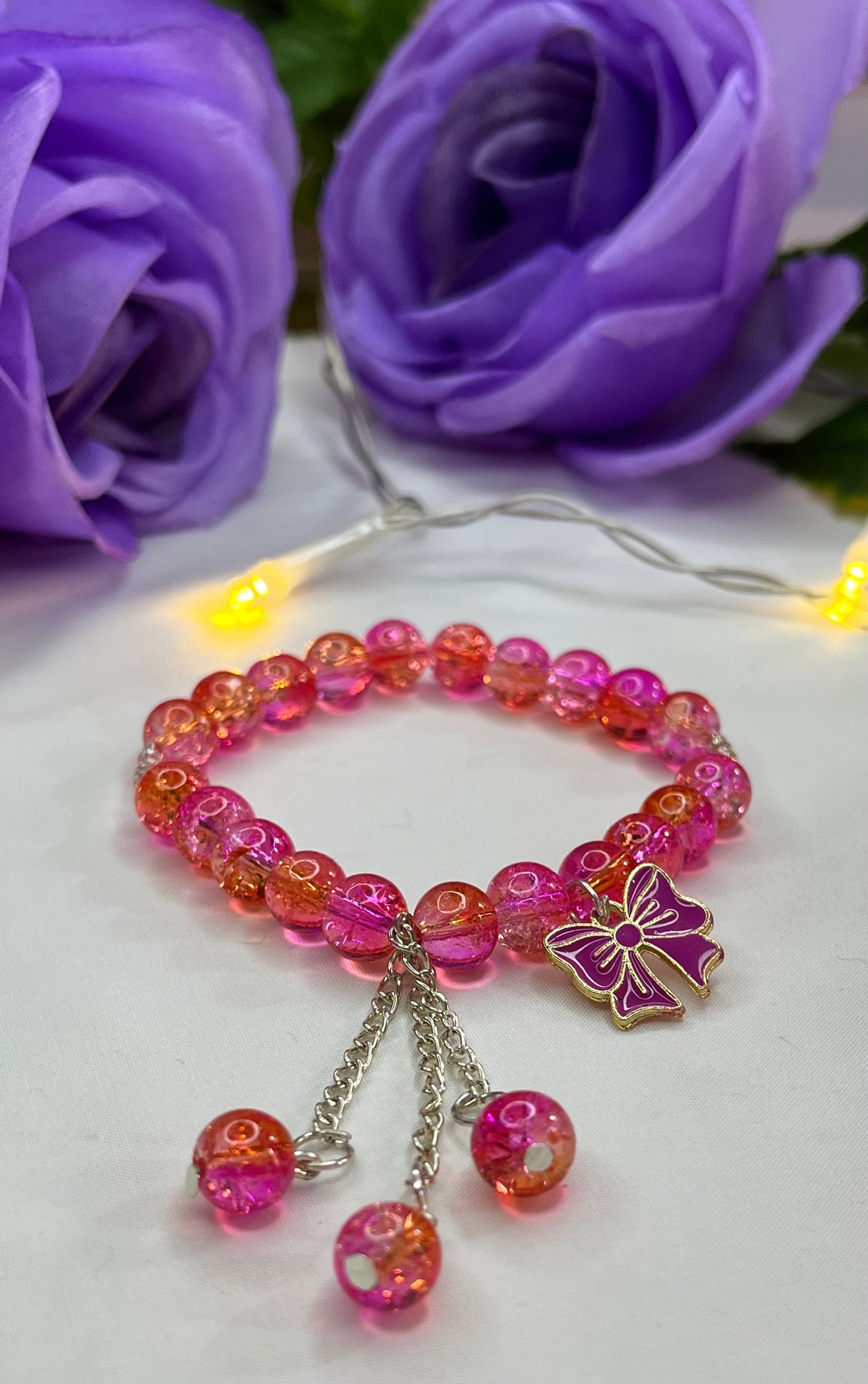 Butterfly Crystal Glass Bracelet, Chinese Style Jade Bead Bracelet, Super Fairy Butterfly Broken Bead Bracelet